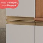 Paneleiro De Cozinha Macadâmia 40cm 2 Portas Freijó/branco