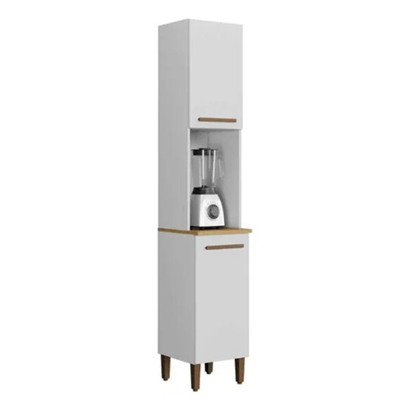 Paneleiro De Cozinha Platina 2 Portas 3 Prateleiras Internas