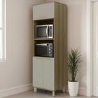 Paneleiro De Cozinha Torre Quente 70cm Nádia Mocca/avelã L01