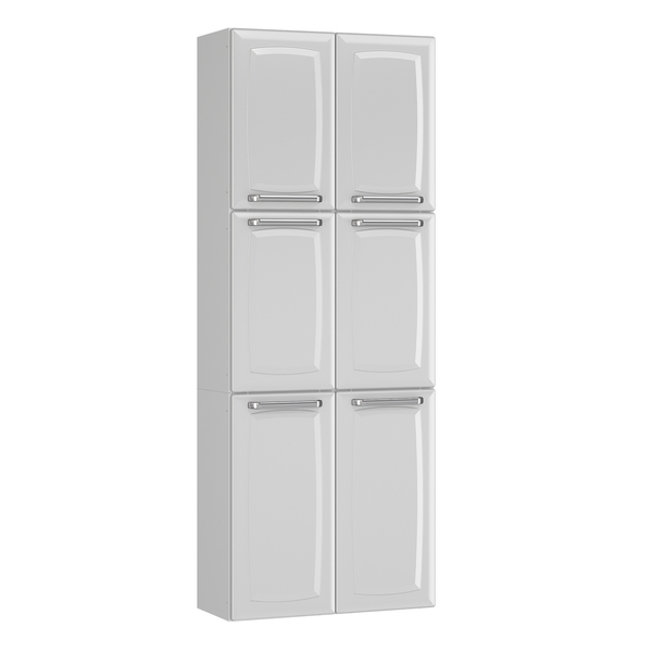 Paneleiro Duplo 179x70x28cm Aço Branco Neve Luce Itatiaia