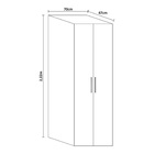 Paneleiro Duplo 2100 - Branco