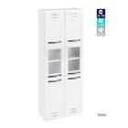 Paneleiro Duplo 2 Portas De Vidro Portas Pérola Telasul