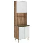 Paneleiro Duplo 4 Portas 70cm Em Mdf Kali Premium 12230x21 Ni