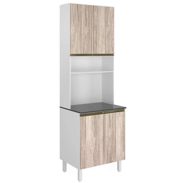 Paneleiro Duplo 4 Portas 70cm Em Mdf Kali Premium 12230x21 Ni