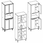 Paneleiro Duplo 4 Portas 70cm Isis Luciane