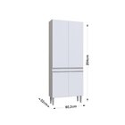 Paneleiro Duplo 4 Portas Athena Branco