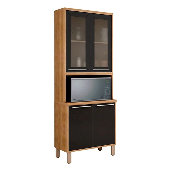 Paneleiro Duplo 4 Portas Com Vidro Reflecta Paris Salleto Ces