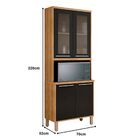 Paneleiro Duplo 4 Portas Com Vidro Reflecta Paris Salleto Ces