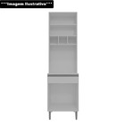 Paneleiro Duplo 61cm Com Nicho Garrafeiro 4 Portas 1 Gaveta A