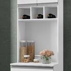 Paneleiro Duplo 61cm Com Nicho Garrafeiro 4 Portas 1 Gaveta A