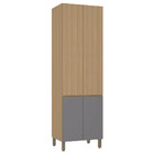 Paneleiro Duplo 70cm 4 Portas Slim Luciane Móveis