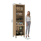 Paneleiro Duplo 70cm 4 Portas Slim Luciane Móveis