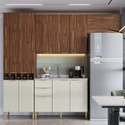 Paneleiro Duplo 70cm Montenegro  Wengue/cristalo