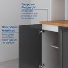 Paneleiro Duplo 70cm Soho Cabecasa Madeiraoriginals Branco/gr