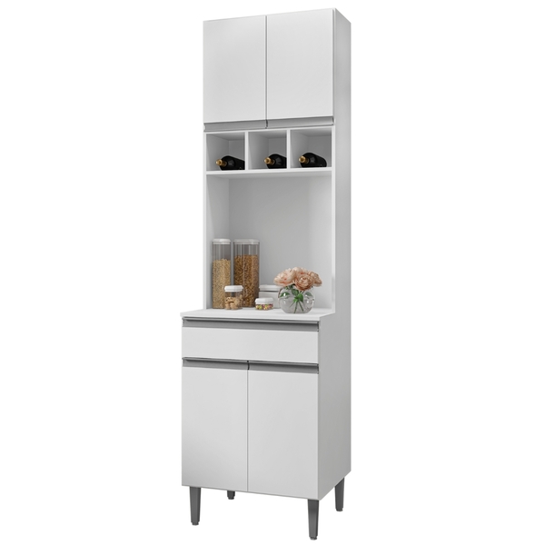 Paneleiro Duplo Andréia 4 Portas Branco Ajl