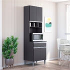 Paneleiro Duplo Andréia 4 Portas Cinza Ajl