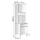 Paneleiro Duplo Andréia 4 Portas E 1 Gaveta - Ajl Móveis