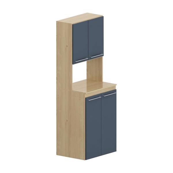 Paneleiro Duplo - Cedro/Azul