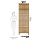 Paneleiro Duplo Com 4 Portas E Vidro Reflecta 100% Mdf Vicenz