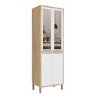 Paneleiro Duplo Com 4 Portas E Vidro Reflecta 100% Mdf Vicenz