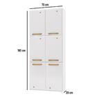 Paneleiro Duplo De Aço 6 Portas Telasul Diamante Branco