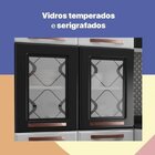 Paneleiro Duplo De Aço Com Vidro Mirage New Telasul Branco Co