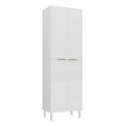 Paneleiro Duplo Em Aço 4 Portas Dobradiça Slow Motion Renova