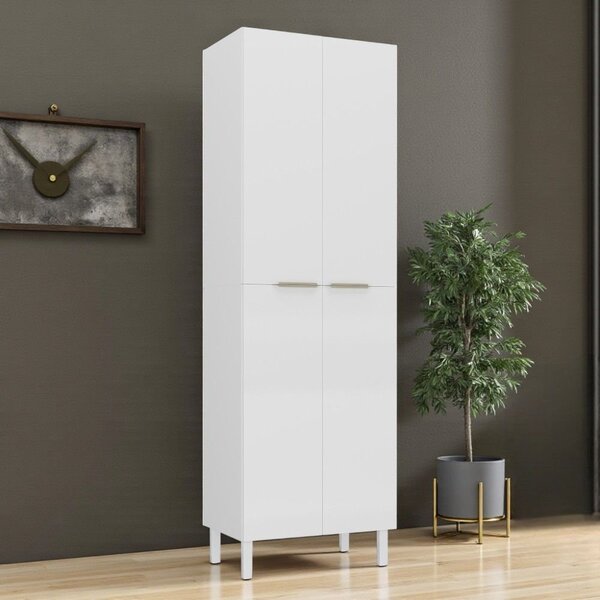 Paneleiro Duplo Em Aço 4 Portas Dobradiça Slow Motion Renova