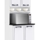 Paneleiro Duplo Em Aço 80cm 4 Portas Nicho Para Forno New Pre