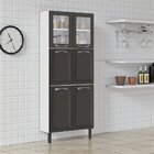 Paneleiro Duplo Em Aço 80cm 6 Portas New Premium Itatiaia Gra