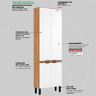 Paneleiro Duplo Firenze 4 Portas - Demóbile