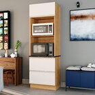 Paneleiro Duplo Forno 70cm 2 Portas 1 Gaveta Mdf Com Rodapé E