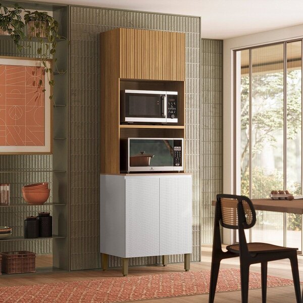 Paneleiro Duplo Forno Para Cozinha 3 Portas Art Freijó / Árti