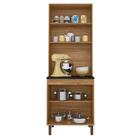 Paneleiro Duplo Karen 4 Portas P14 Nature/off White - Mpozena