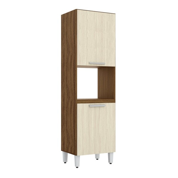 Paneleiro Duplo Niterói 2 Portas Castanho/nogueira - Moval