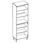 Paneleiro Duplo Para 2 Fornos 3 Portas 70cm Luciane Isis