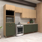 Paneleiro Duplo Para 2 Fornos 4 Portas 1 Gaveta 70cm Luciane