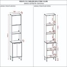Paneleiro Duplo Para Forno Mdf Linha Colors Freijó/nazca | Leroy Merlin