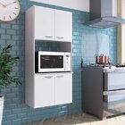 Paneleiro Duplo Suspenso 4 Portas 1 Nicho Anita Yescasa Branco