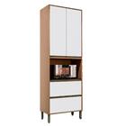 Paneleiro Duplo Torre Quente 100% Mdf 2 Portas 2 Gavetas 70x5