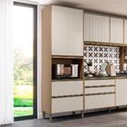 Paneleiro Duplo Torre Quente 100% Mdf 2 Portas 2 Gavetas 70x5