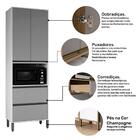 Paneleiro Duplo Torre Quente 2 Portas 2 Gavetas 70x58,5 Cm Vi