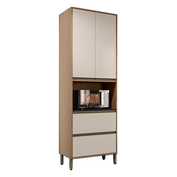 Paneleiro Duplo Torre Quente 2 Portas 2 Gavetas 70x58,5 Cm Vi