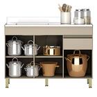 Paneleiro E Balcão Gabinete Com Pia 150cm Lina K02 Vanilla -