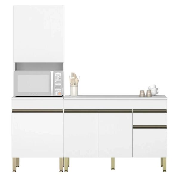 Paneleiro E Balcão Gabinete Com Tampo 150cm Lina Z06 Supremo