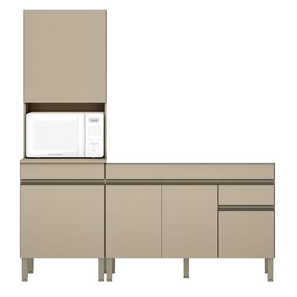 Paneleiro E Balcão Gabinete Sem Tampo 120cm Lina K02 Vanilla