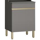 Paneleiro E Balcão Gabinete Sem Tampo 120cm Lina Z06 Gris - M