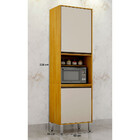 Paneleiro Eduarda Em Mdp 2 Portas Com Espaço Para Micro-ondas