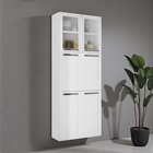 Paneleiro Em Aço 6 Portas 2 Portas De Vidro 70cm Florença Ita