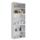 Paneleiro Em Aço 6 Portas 2 Portas De Vidro 70cm Florença Ita